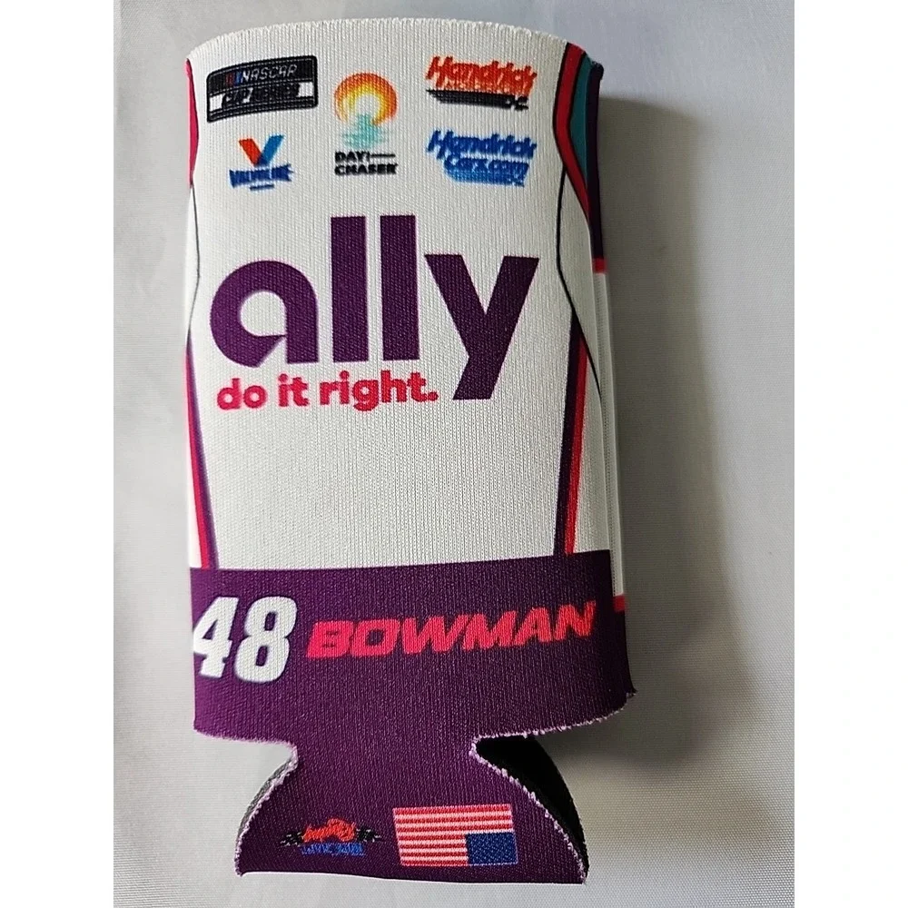 New Lot 2 NASCAR Can Koozies Alex Bowman #48 & Kyle Larson #42 + RCCA NWOT